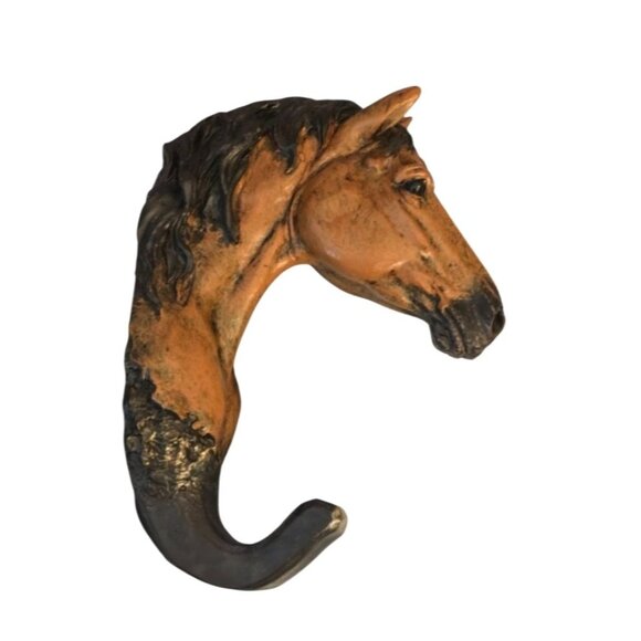 Horse Head Hook 6 in. Wall Mount Horse Head Hat/ Towel Hook Equestrian - Picture 7 of 7